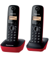 Teléfono Panasonic KX-TG1612SPR Dúo