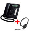 Teléfono Panasonic KX-TS880EXB + Auricular Panasonic TCA400